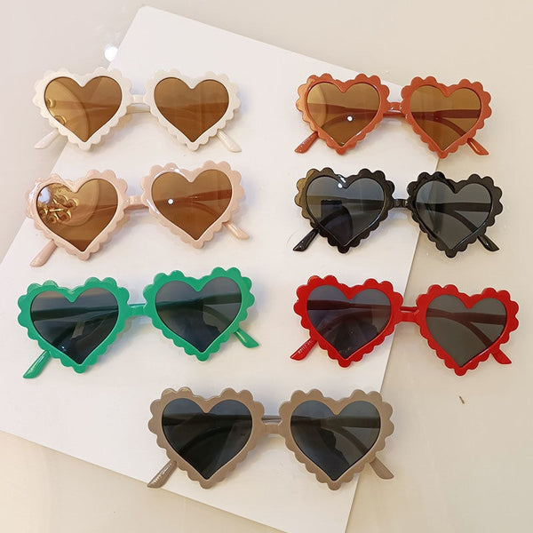 Children Heart Shaped Sunglasses